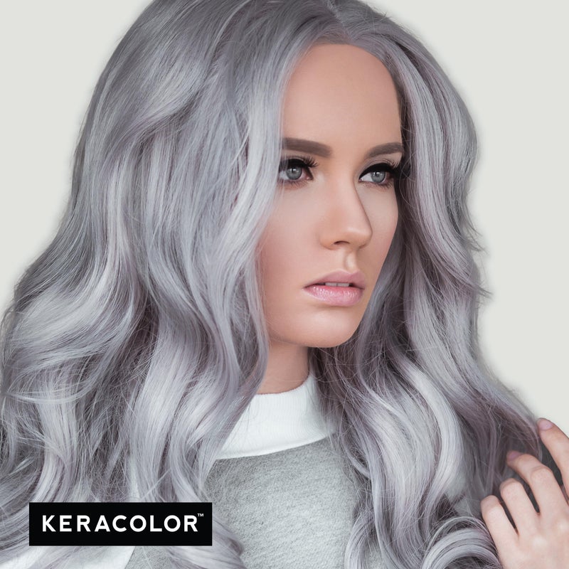 Keracolor Clenditioner SILVER Hair Dye - Semi Permanent Hair Color Depositing Conditioner, Cruelty-free, 33.8 Fl. Oz. - Image 5